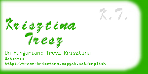 krisztina tresz business card